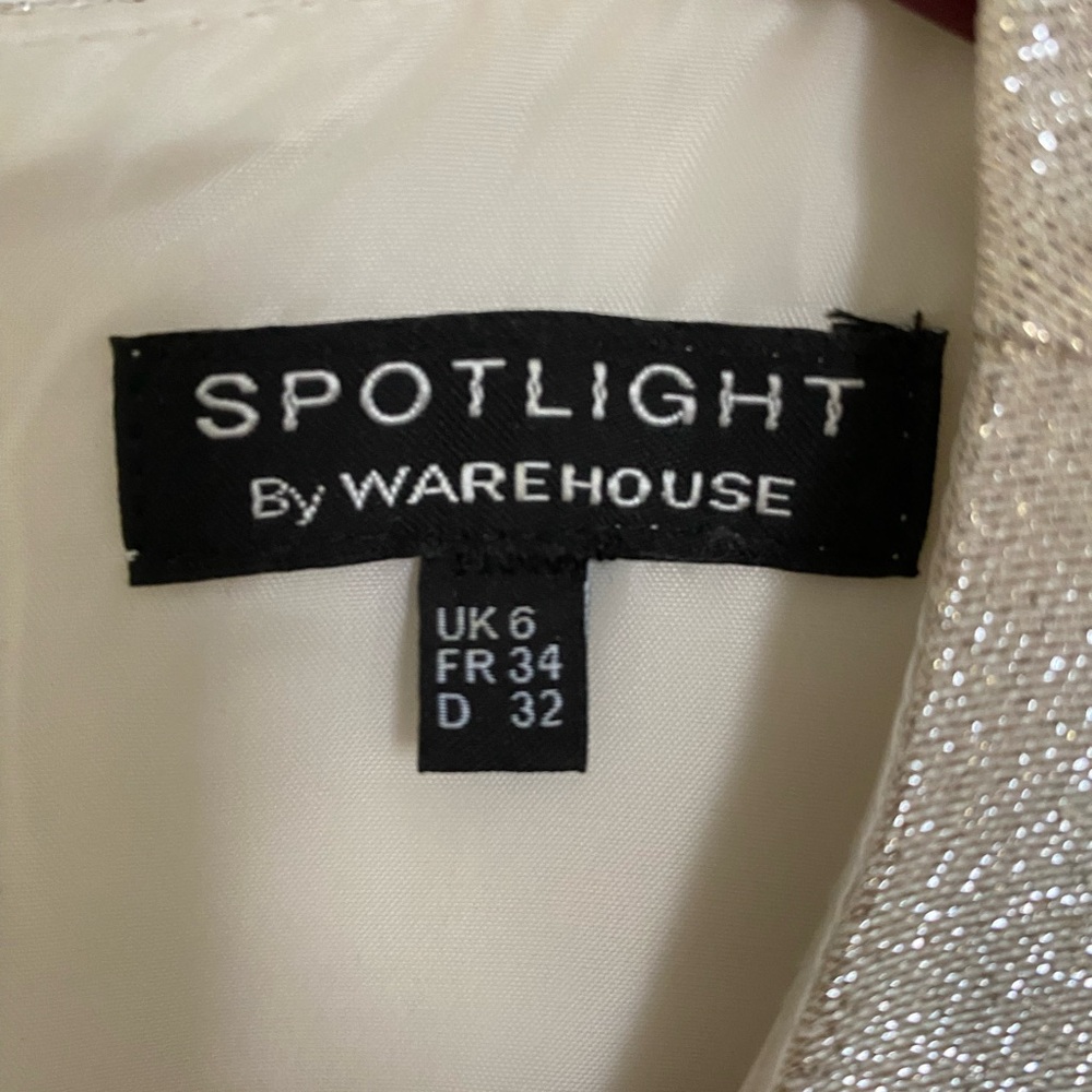 Warehouse Metallic Shift Dress View 3